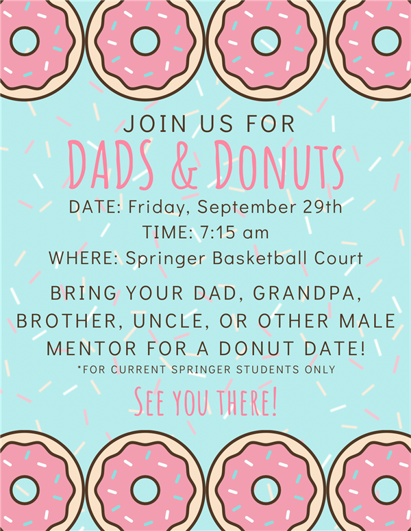  Flyer for Dads & Donuts